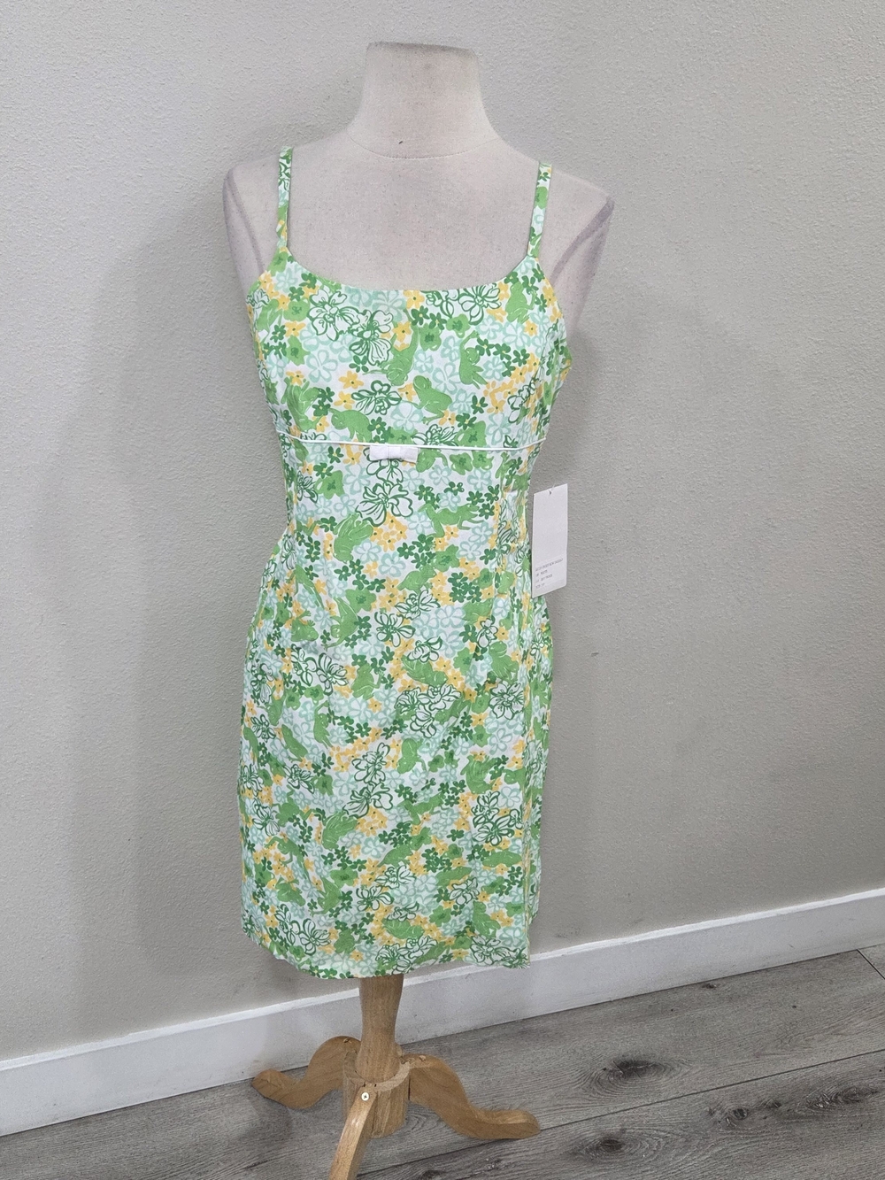 Lilly Pulitzer Green & Yellow Floral Midi Sundress